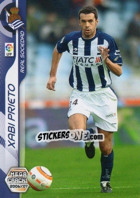 Sticker Xabi Prieto - Liga 2006-2007. Megacracks n. 302 - Panini
