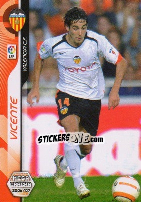 Sticker Vicente - Liga 2006-2007. Megacracks - Panini