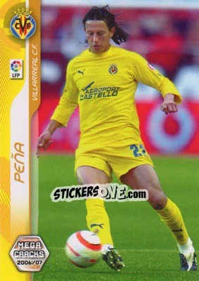 Sticker Pena - Liga 2006-2007. Megacracks - Panini