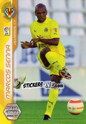 Sticker Marcos Senna - Liga 2006-2007. Megacracks - Panini