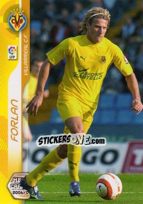 Sticker Forlan - Liga 2006-2007. Megacracks n. 341 - Panini