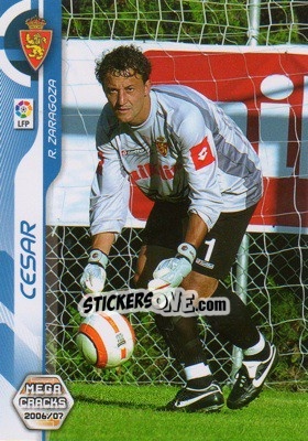 Cromo Cesar Sanchez - Liga 2006-2007. Megacracks - Panini