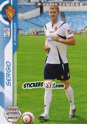 Figurina Sergio - Liga 2006-2007. Megacracks n. 349 - Panini
