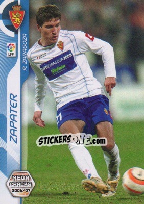 Figurina Zapater - Liga 2006-2007. Megacracks n. 354 - Panini
