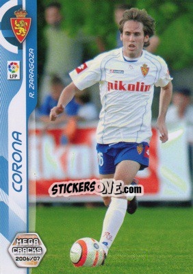 Sticker Corona - Liga 2006-2007. Megacracks - Panini