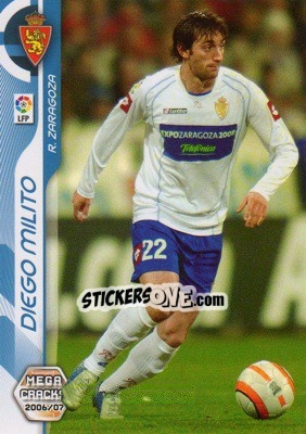 Sticker Diego Milito - Liga 2006-2007. Megacracks n. 359 - Panini