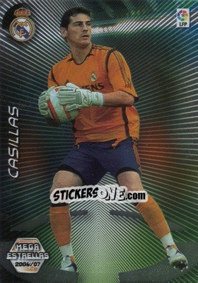 Figurina Casillas - Liga 2006-2007. Megacracks - Panini