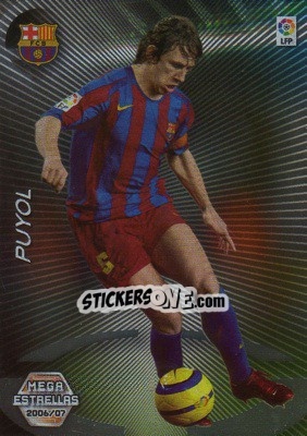 Sticker Puyol - Liga 2006-2007. Megacracks - Panini