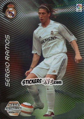 Sticker Sergio Ramos - Liga 2006-2007. Megacracks n. 366 - Panini