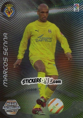 Sticker Marcos Senna - Liga 2006-2007. Megacracks - Panini