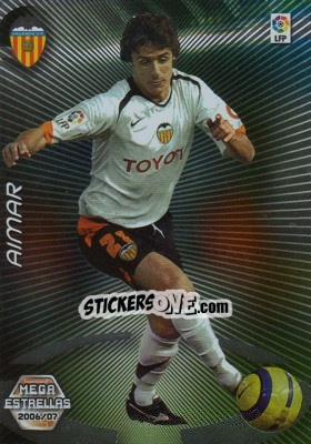 Sticker Aimar - Liga 2006-2007. Megacracks - Panini
