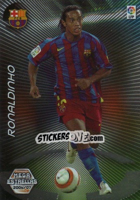 Sticker Ronaldinho - Liga 2006-2007. Megacracks n. 379 - Panini