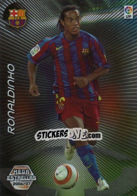 Cromo Ronaldinho - Liga 2006-2007. Megacracks - Panini