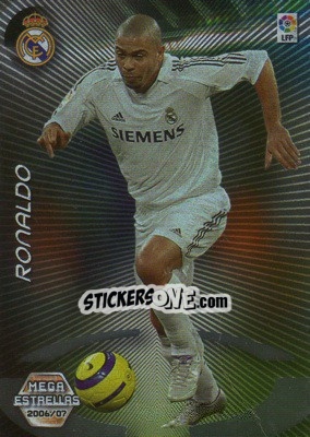 Sticker Ronaldo - Liga 2006-2007. Megacracks n. 383 - Panini