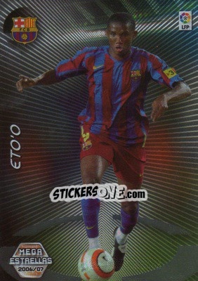 Figurina Eto'o - Liga 2006-2007. Megacracks - Panini