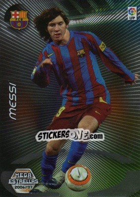 Sticker Messi - Liga 2006-2007. Megacracks n. 386 - Panini