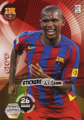 Sticker Eto'o - Liga 2006-2007. Megacracks n. 388 - Panini
