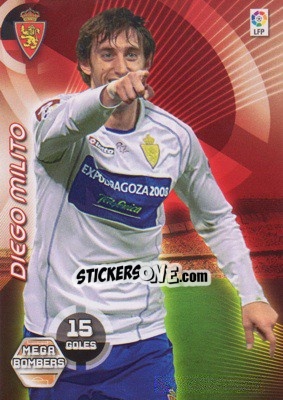 Sticker Diego Milito - Liga 2006-2007. Megacracks n. 391 - Panini