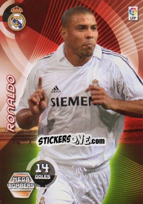 Sticker Ronaldo - Liga 2006-2007. Megacracks n. 392 - Panini
