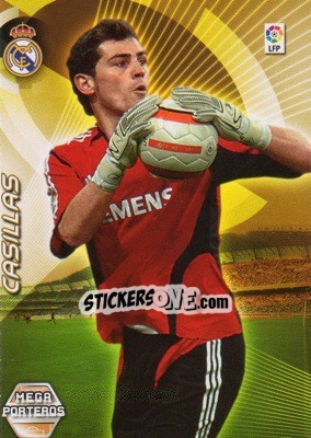Sticker Casillas - Liga 2006-2007. Megacracks - Panini