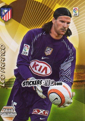 Figurina Leo Franco - Liga 2006-2007. Megacracks - Panini