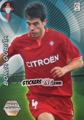 Sticker Borja Oubina - Liga 2006-2007. Megacracks - Panini