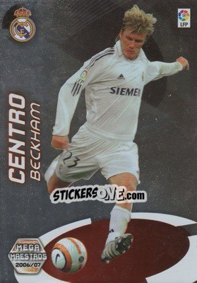 Sticker Beckham - Liga 2006-2007. Megacracks n. 408 - Panini