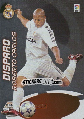 Sticker Roberto Carlos - Liga 2006-2007. Megacracks n. 409 - Panini