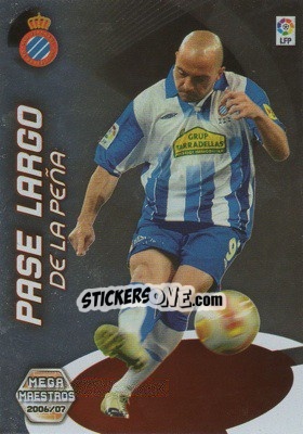 Sticker De La Pena - Liga 2006-2007. Megacracks - Panini