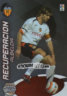 Cromo Albelda - Liga 2006-2007. Megacracks - Panini