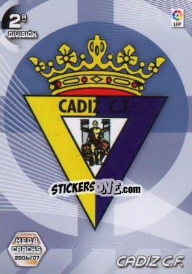 Figurina Cadiz C.F. (Emblema) - Liga 2006-2007. Megacracks - Panini
