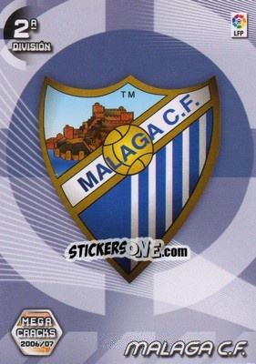 Figurina Malaga C.F. (Emblema) - Liga 2006-2007. Megacracks - Panini