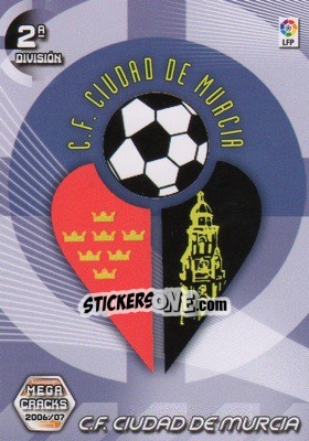 Figurina C.F. Murcia (Emblema) - Liga 2006-2007. Megacracks - Panini