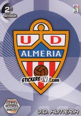 Figurina U.D Almeria (Emblema) - Liga 2006-2007. Megacracks - Panini