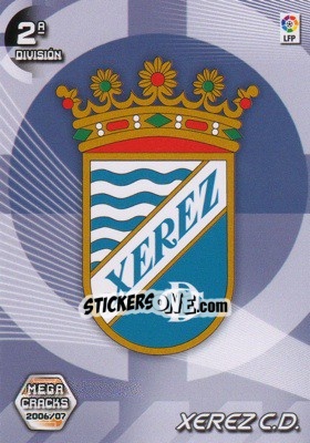 Figurina Xerez C.D. (Emblema) - Liga 2006-2007. Megacracks - Panini