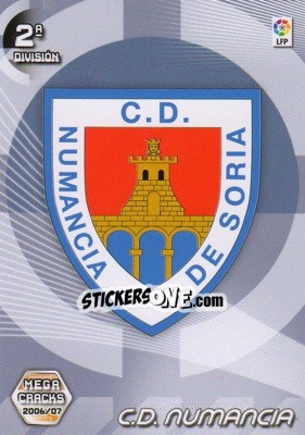 Figurina C.D. Numancia (Emblema) - Liga 2006-2007. Megacracks - Panini