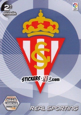Figurina Real Sporting (Emblema) - Liga 2006-2007. Megacracks - Panini