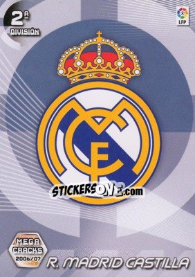 Sticker R.Madrid Castilla (Emblema) - Liga 2006-2007. Megacracks - Panini
