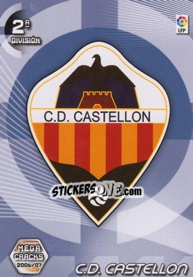 Sticker C.D. Castellon (Emblema) - Liga 2006-2007. Megacracks n. 426 - Panini