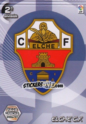 Sticker Elche C.F. (Emblema) - Liga 2006-2007. Megacracks n. 428 - Panini