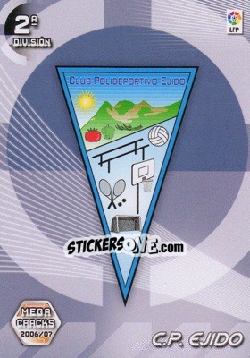 Sticker C.P. Ejido (Emblema) - Liga 2006-2007. Megacracks - Panini