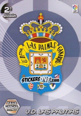 Cromo U.D. Las Palmas (Emblema) - Liga 2006-2007. Megacracks - Panini