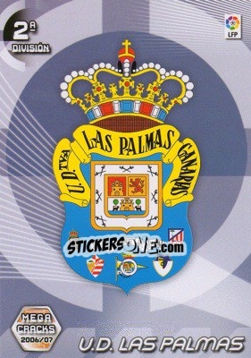 Cromo U.D. Las Palmas (Emblema) - Liga 2006-2007. Megacracks n. 434 - Panini