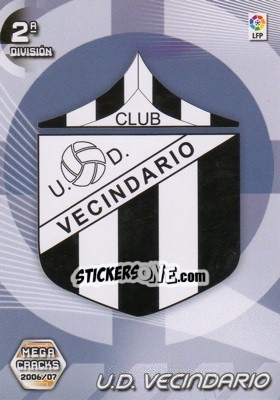Cromo U.D Vecindario (Emblema) - Liga 2006-2007. Megacracks - Panini