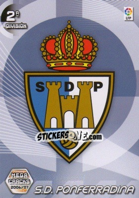 Sticker S.D. Ponferradina (Emblema) - Liga 2006-2007. Megacracks - Panini