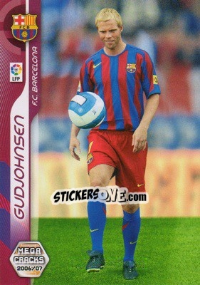 Sticker Gudjohnsen - Liga 2006-2007. Megacracks n. 443 - Panini