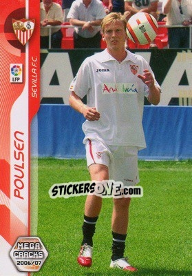 Sticker Christian Poulsen - Liga 2006-2007. Megacracks n. 444 - Panini