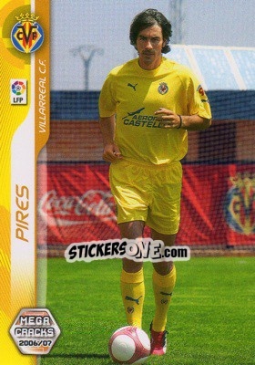 Sticker Robert Pires - Liga 2006-2007. Megacracks n. 449 - Panini