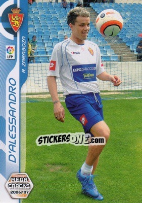 Sticker D'Alessandro - Liga 2006-2007. Megacracks - Panini