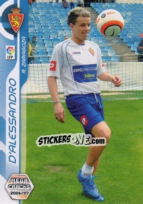 Sticker D'Alessandro - Liga 2006-2007. Megacracks n. 450 - Panini